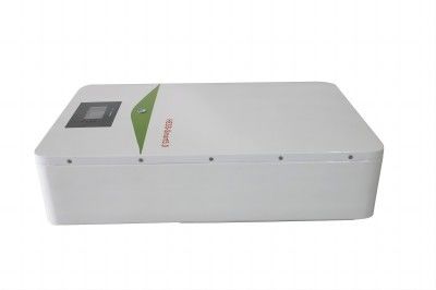 Bateria de lítio de armazenamento de energia comercial 100A com caixa de metal branco