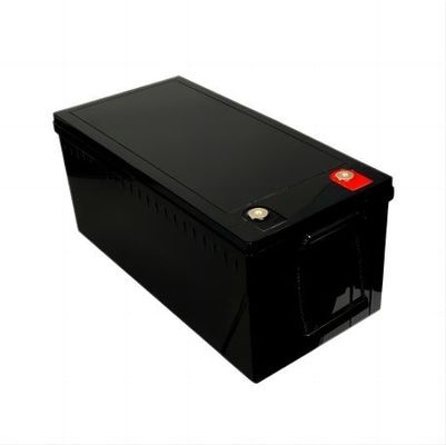 Ambientalmente amigável de alta potência de saída 12,8 V 220AH preto fosco com bateria de lítio BYD LifeP04 para RV