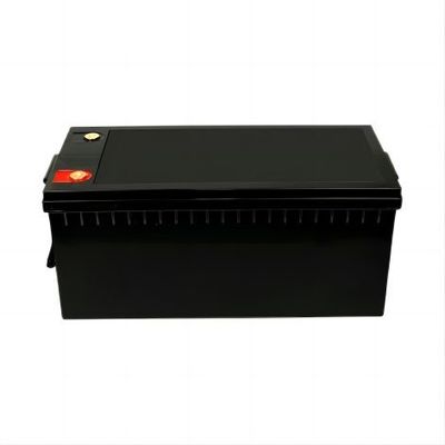 Ambientalmente amigável de alta potência de saída 12,8 V 220AH preto fosco com bateria de lítio BYD LifeP04 para RV