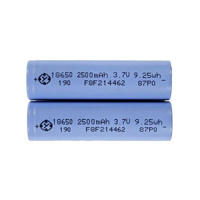 Bateria de lítio multifuncional 18650 3,7 V 2500 MAH para drone RC