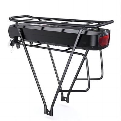 Do preto elétrico da bateria da bicicleta do lítio de 10S4P 36V/48V série traseira 10.4AH da cauda do gancho
