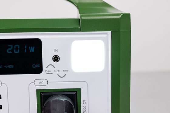 Alta eficiência AC 300W 220V saída gerador solar portátil recarregável LifePO4 bateria para caminhadas ao ar livre