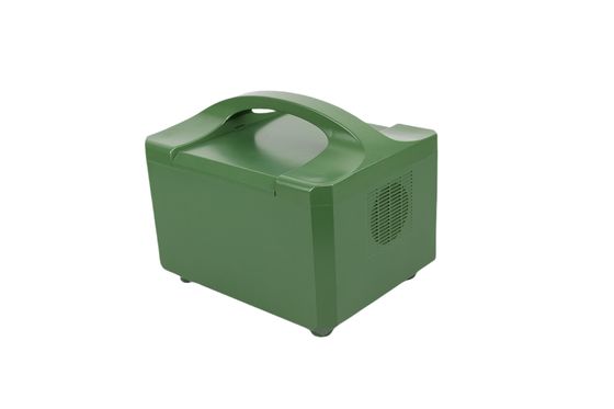 CE aprovado Carregamento sem fio Banco de energia solar portátil ininterrupto com caixa de plástico verde para sistema de backup UPS