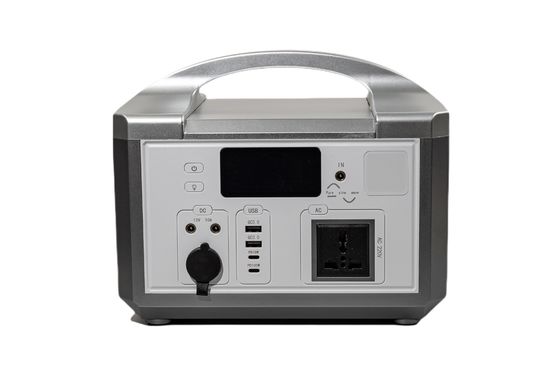 IP65 Fornecedor de energia portátil LifePO4 600WH Bateria Potência de saída até 1200W Gerador de energia solar para acampamento / uso doméstico