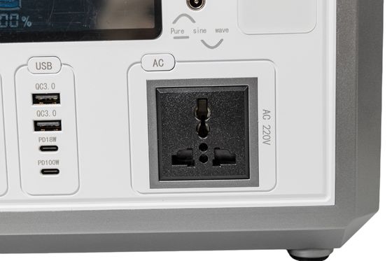 50HZ/60HZ AC Outlet Flash Peixe Gerador Solar Armazenamento de Energia Portátil Com Carregamento de Painel Solar Para Equipamentos de Escritório