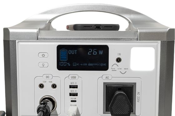 50HZ/60HZ AC Outlet Flash Peixe Gerador Solar Armazenamento de Energia Portátil Com Carregamento de Painel Solar Para Equipamentos de Escritório
