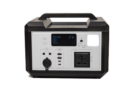 Long Life span 220V 50HZ Single Way Inverter Portátil Gerador Estação Elétrica Com Luz LED Para Fornecimento de Energia de Emergência