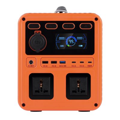 IP61 Alta potência de saída DC 13V 1200W AC Switch QC3.0 Gerador de energia portátil com inversor bidirecional para backup doméstico