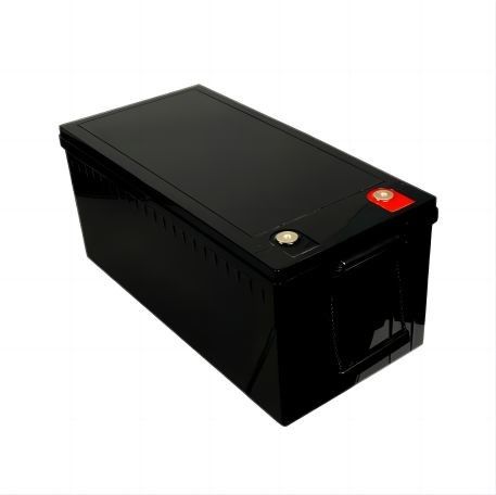 Ambientalmente amigável de alta potência de saída 12,8 V 220AH preto fosco com bateria de lítio BYD LifeP04 para RV
