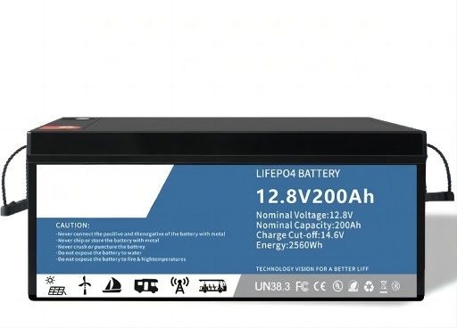 BYD 12.8V 200AH Lifep04 Bateria de lítio com LCD para carrinho de golfe