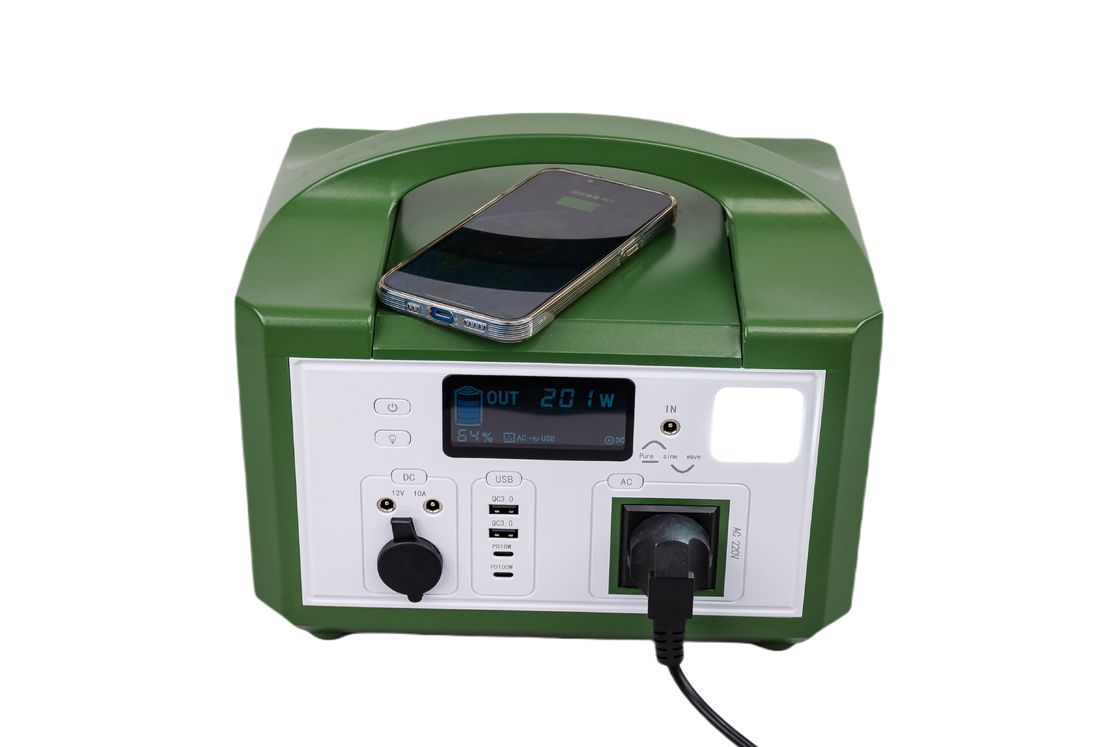 Carregamento Rápido MPPT Cotroller Solar 600W Potência Casca de Plástico Verde Gerador Solar Para Sistema de Backup ao Ar Livre