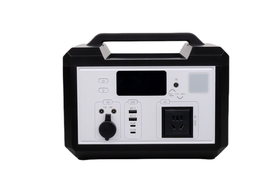 Alta eficiência 220V/110V AC recarregável Lifepo4 Power Pack portátil com carregamento sem fio para sistema solar off-grid