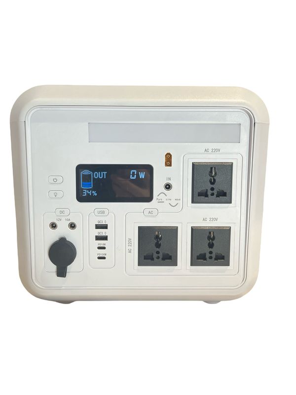 Recarga rápida portátil à prova de explosão em 3 horas Gerador solar portátil de 1500W com Bluetooth para acampamento ao ar livre