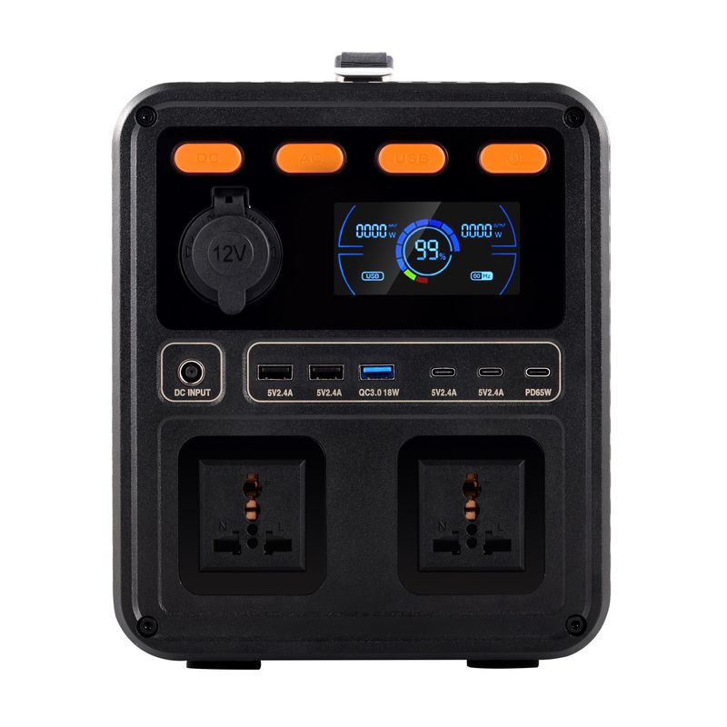 Longo período de vida útil (Pure Sine Wave DC13V AC Output Power Up To 1300W) Gerador de energia solar de emergência com aprovação CE/UL