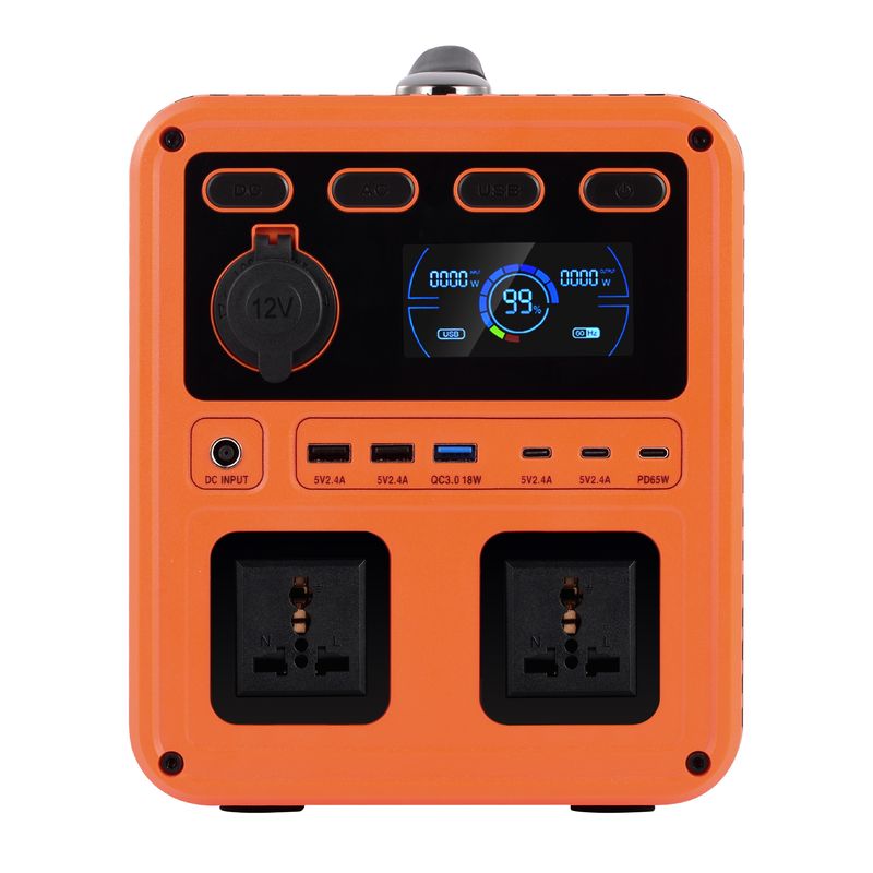 IP61 Alta potência de saída DC 13V 1200W AC Switch QC3.0 Gerador de energia portátil com inversor bidirecional para backup doméstico